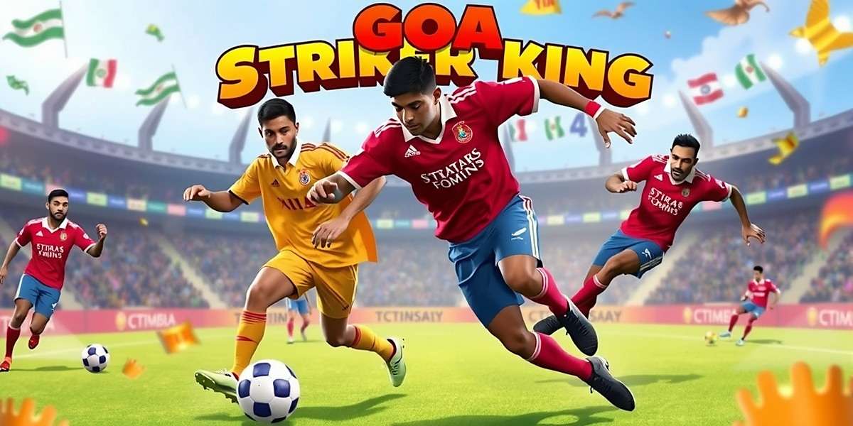 Goa Striker King Official Cover Goa Striker King game cover showing Indian football players in action